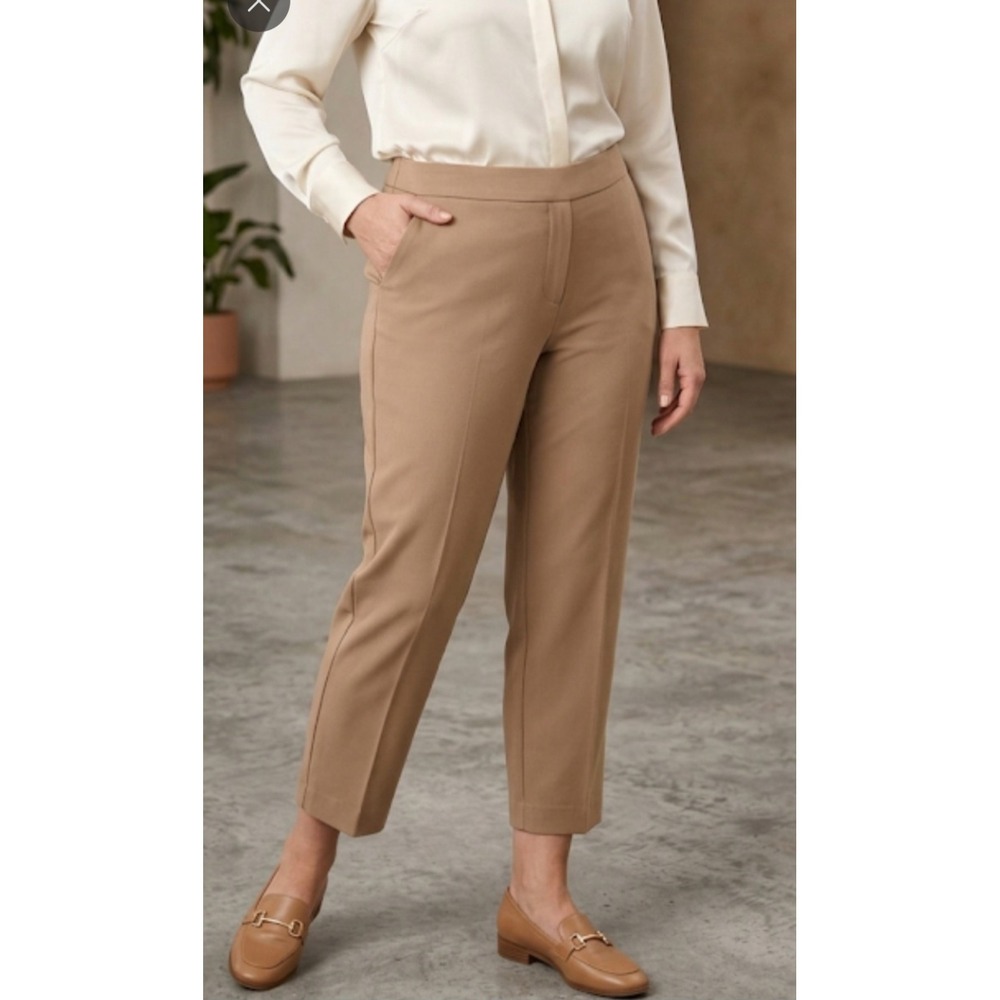 Zac & Rachel BOND 18 Dress Pants Long Women's Size Plus‎ 22W Brown Pull On  NWT